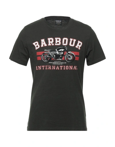 Barbour T-shirts In Dark Green