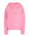 Ps By Paul Smith Ps Paul Smith Smiley Logo Drawstring Hoodie In Pink