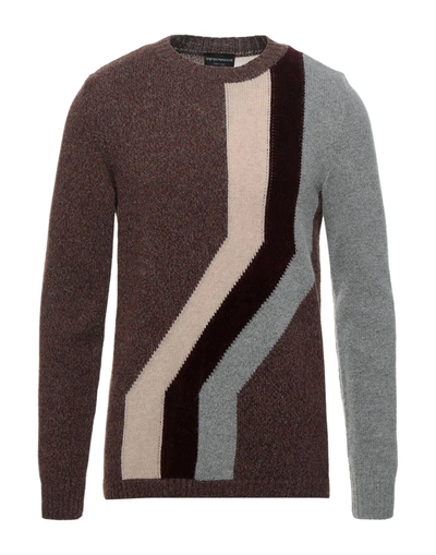 Emporio Armani Sweaters In Brown