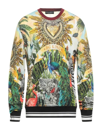 Dolce & Gabbana Sweaters In Yellow
