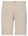 Yes Zee By Essenza Man Shorts & Bermuda Shorts Sand Size 30 Cotton, Linen In Beige