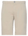 Yes Zee By Essenza Man Shorts & Bermuda Shorts Sand Size 31 Cotton, Linen In Beige