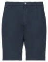 Yes Zee By Essenza Man Shorts & Bermuda Shorts Midnight Blue Size 31 Cotton, Linen