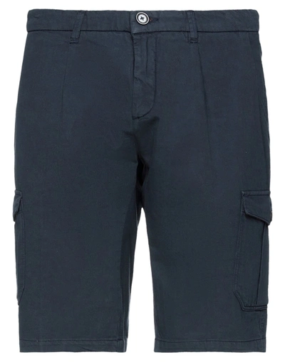 Yes Zee By Essenza Man Shorts & Bermuda Shorts Midnight Blue Size 28 Cotton, Linen