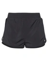 Lanston Sport Woman Shorts & Bermuda Shorts Black Size L Polyester, Elastane