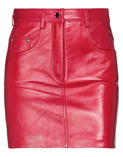 Manokhi Mini Skirts In Red