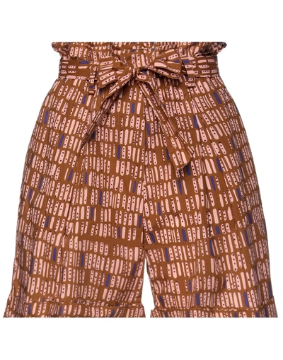 Même Road Woman Shorts & Bermuda Shorts Camel Size 6 Cotton In Beige