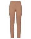 Max Mara Terreno Stretch Cotton Pants In Camel