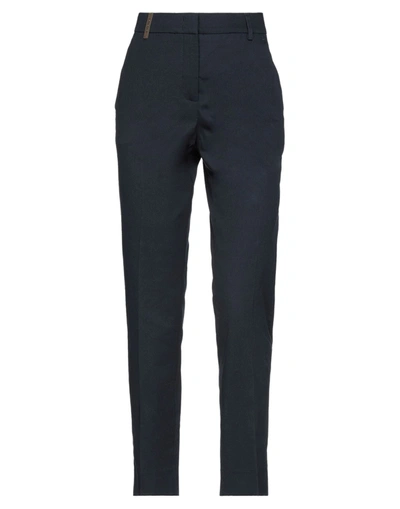Peserico Pants In Dark Blue