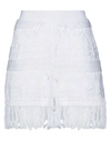 Mariuccia Woman Shorts & Bermuda Shorts White Size L Cotton