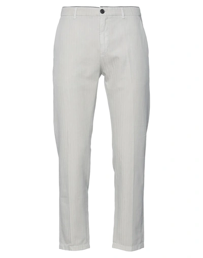 DEPARTMENT FIVE DEPARTMENT 5 MAN PANTS LIGHT GREY SIZE 34 COTTON, LINEN