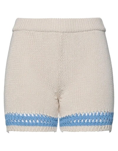 Vicolo Woman Shorts & Bermuda Shorts Beige Size Onesize Cotton, Acrylic