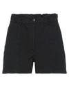 8pm Woman Shorts & Bermuda Shorts Black Size Xxs Cotton, Elastane