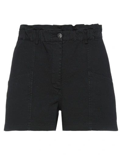 8pm Woman Shorts & Bermuda Shorts Black Size Xxs Cotton, Elastane