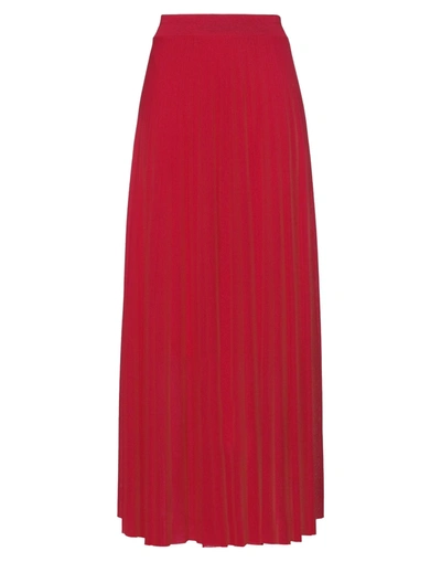 Croche Midi Skirts In Red