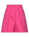 Gna Gina Gorgeous Woman Shorts & Bermuda Shorts Fuchsia Size 6 Cotton, Elastane In Pink