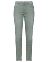 Manila Grace Jeans In Sage Green