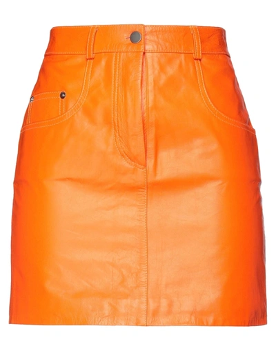 Manokhi Mini Skirts In Orange