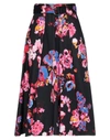 Msgm Midi Skirts In Black