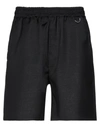 Low Brand Man Shorts & Bermuda Shorts Black Size 1 Virgin Wool