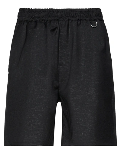 Low Brand Man Shorts & Bermuda Shorts Black Size 1 Virgin Wool