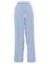 Polo Ralph Lauren Rhona Striped Silk Crepe De Chine Pant In Blue
