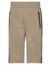 Msgm Man Shorts & Bermuda Shorts Khaki Size L Polyester, Cotton In Khaki