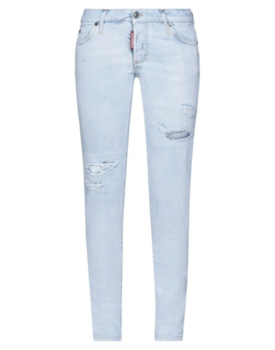 Dsquared2 Denim Cropped In Blue