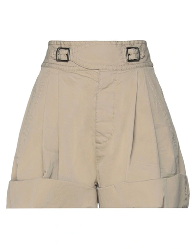 Dsquared2 Woman Shorts & Bermuda Shorts Beige Size 2 Cotton In Beige