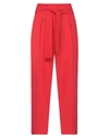 Jucca Woman Pants Red Size 6 Polyester, Elastane In Red