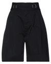 Dsquared2 Woman Shorts & Bermuda Shorts Black Size 2 Cotton, Elastane