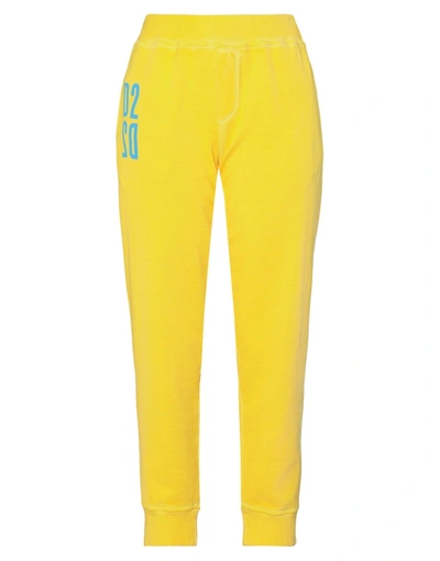 Dsquared2 Pants In Yellow