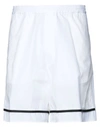 Dsquared2 Man Shorts & Bermuda Shorts White Size L Cotton