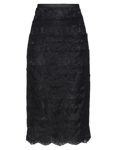 Anna Molinari Midi Skirts In Black