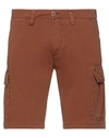 Modfitters Man Shorts & Bermuda Shorts Brown Size 30 Cotton