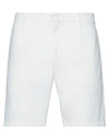 Dondup Manheim Straight-leg Bermuda Shorts In White