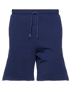 Bel-air Athletics Man Shorts & Bermuda Shorts Midnight Blue Size S Cotton