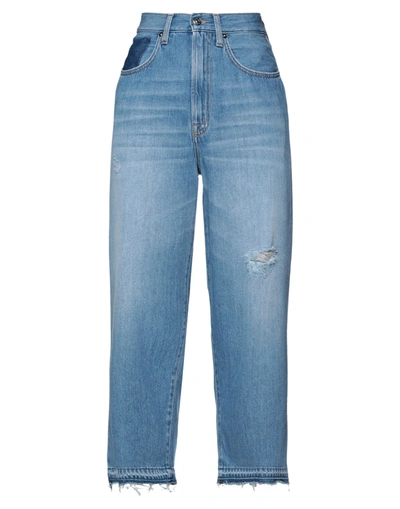 People (+)  Woman Jeans Blue Size 24 Cotton