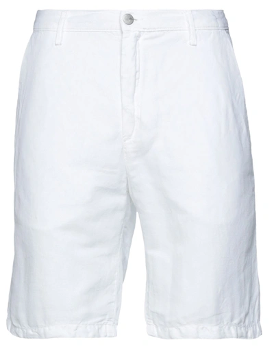 Massimo Alba Piave Cotton Bermuda Shorts In White