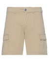 Fred Mello Man Shorts & Bermuda Shorts Beige Size 30 Cotton, Elastane