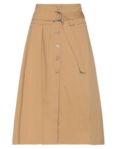 Liu •jo Midi Skirts In Beige