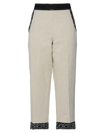 Twinset Pants In Beige