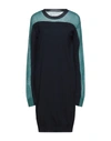 Maison Margiela Midi Dresses In Dark Blue