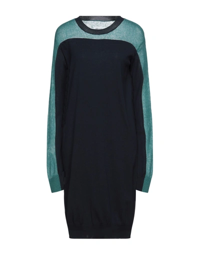Maison Margiela Midi Dresses In Dark Blue