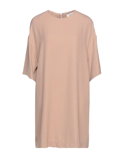 Ottod'ame Short Dresses In Light Brown