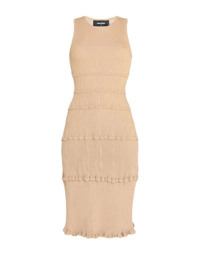 Dsquared2 Short Dresses In Beige