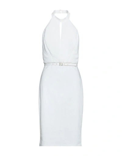 Access Fashion Midi Dresses In White