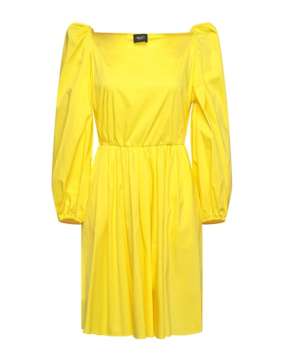 Liu •jo Short Dresses In Yellow