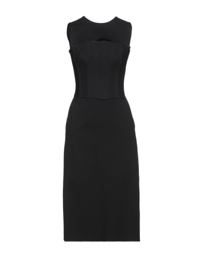 Dsquared2 Midi Dresses In Black