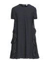 Red Valentino Short Dresses In Black